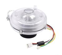 Ventilateur à turbine haute vitesse avec moteur sans balais CC 12 V-24 V avec rotor intérieur, roulements à billes, boîtier en alliage d'aluminium pour équipement d'automatisation, blanc