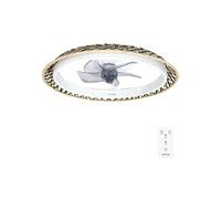 Cecotec Ventilateur de Plafond avec Lumière EnergySilence LampAero 610 Natural Design.20 W, Diamètre 43 cm, Minuterie