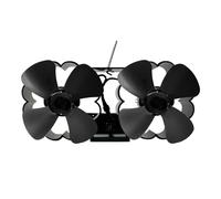 Ventilateur alimenté par la chaleur pour poêle à bois à économie d'énergie | Puissant ventilateur à chaleur pour poêles à bois et granulés