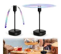 Ventilateur Anti Mouche de Table, Lot de 2 Chasse Mouche de Table, Ventilateur Anti Mouche Rechargeable Portable pour Intérieur et Extérieur, Protection Contre Mouches, Moustiques et Insectes