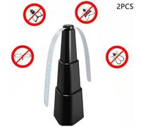 Ventilateur Anti Mouches Répulsif - 2PCS - Noir - Intérieur & Extérieur