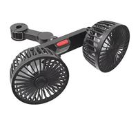 Ventilateur Auto pour VW Jetta Atlas Passat CC | Double Tête Rotative Avec 3 Vitesses Pour Rafraîchir Les Passagers Arrière Fixation Stable Appui-Tête.