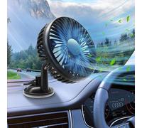 Ventilateur automatique USB 12 V / 24 V avec rotation à 360 degrés - Câble de 14 m - Réglage du débit d'air à 3 niveaux