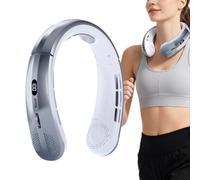 Ventilateur autour du cou 1800 mAh rechargeable par USB sans lame | Collier ventilateur d'été pour la maison, le bureau, l'extérieur, le camping, la randonnée, les voyages, la pêche