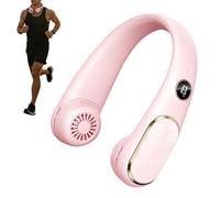 Ventilateur autour du cou réglable sans pales silencieux | Ventilateur portable à longue batterie pour femme pour bureau, salle de sport, voyage, camping, randonnée, course à pied, été
