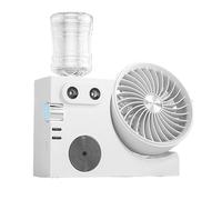 Ventilateur avec brume, brumisateur de refroidissement de table rechargeable par USB - Pour bureau, dortoir, chambre à coucher, été, maison, bureau, intérieur