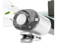 Ventilateur avec clip pour voiture : dispositif de refroidissement de climatisation 2026, écran numérique, rotation à 360 degrés, 199 réglages de vitesse, système de clip rechargeable Tip