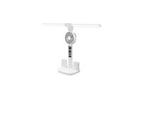 Ventilateur avec horloge et éclairage,ELVANZA Ventilateur,Ecran LED intelligent (heure/température/date),trois réglages de couleur + gradation