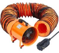 Ventilateur axial 900 W avec tuyau de 5 m pour atelier, IP44