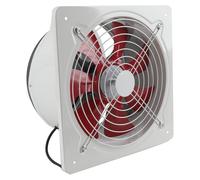 Ventilateur axial de 300 mm, débit de 2650 m³/h, ventilateur mural métallique industriel, disponible en blanc et en rouge