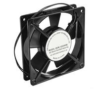 Ventilateur axial industriel 80-150 mm 220 V Boîtier en métal - Ventilateur de refroidissement silencieux avec enroulement en cuivre pour armoires électriques et machines (BEM-120X25HBL 220V)