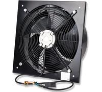 Ventilateur axial industriel - Extracteur d'air haute performance pour ateliers et entrepôts - couleur noire