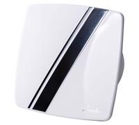 Ventilateur axial pour petites pièces avec inertie & hygrostat Système Silent Linea Blanc 100 H