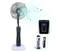 Ventilateur brumisateur avec nébuliseur d'eau avec Télécommande 75W avec 3 vitesses de fonctionnement Ventilateur sur Pied