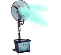 Ventilateur Brumisateur d'Extérieur, Ventilateur Colonne Réglable Hauteur avec Pales 750mm/650mm, Oscillation 90°, Réservoir d'eau 42L, pour Terrasse, Jardin, Piscine, Pelouse,Fan Blade 750mm