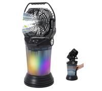 Ventilateur brumisateur, multifonctionnel, design portable, couleur noire