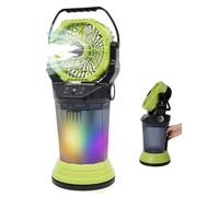 Ventilateur brumisateur, multifonctionnel, design portable, couleur verte