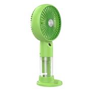 Ventilateur Brumisateur Portable 3 Vitesses avec Base Support pour Smartphone Vert