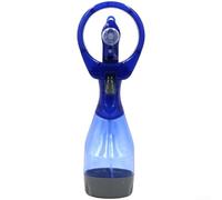 Ventilateur brumisateur portable avec pulvérisation d'eau fine pour un refroidissement instantané à la plage ou au parc, fonctionnement silencieux sous 36 dB, matériau PP léger de couleur blanche