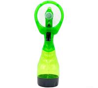 Ventilateur brumisateur portable avec pulvérisation d'eau fine pour un refroidissement instantané à la plage ou au parc, fonctionnement silencieux sous 36 dB, matériau PP léger de couleur blanche