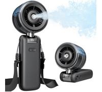 Ventilateur brumisateur portable - Belle commode - Turbo Extrême avec Brume - Batterie rechargeable 4000 mAh