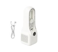 Ventilateur brumisateur portable | Dispositif de ventilation sans pales 6 vitesses - Ventilateur avec pulvérisateur d'eau charge type C 1500 mAh faible bruit | Pour plage, école, tête, voiture, maison
