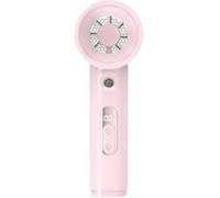 Ventilateur brumisateur portable,ELVANZA Ventilateur,refroidissement en 3 secondes grâce à la brumisation par ultrasons,modèle suspendu avec affichage numérique,grande autonomie,rose rose
