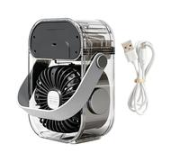Ventilateur brumisateur portable, kit de refroidissement personnel, ventilateur silencieux rechargeable à 3 vitesses avec système de poignée, style brumisateur de refroidissement, utilisation d'été