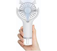Ventilateur Brumisateur Portable, Main Portatif, silencieux, Ventilateur de Poche USB Rechargeable 3 vitesses pour Maison, (blanc)