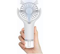 Ventilateur Brumisateur Portable, Main Portatif, silencieux, Ventilateur de Poche USB Rechargeable 3 vitesses pour Maison, (blanc)