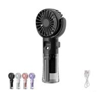 Ventilateur Brumisateur Portable, Mini Ventilateur Portable, Brumisateur Rechargeable Brouillard D'Eau Usb, Ventilateur Silencieux,4 Vitesses Ventilation,Humidification,Pour Sport, Voyages, Camping