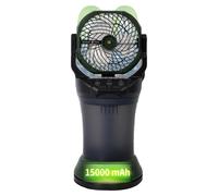Ventilateur brumisateur portable, réservoir d'eau de 2000 ml, batterie de 15000 mAh, 4 vitesses, oscillation à 90°, éclairage RGB