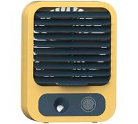 Ventilateur brumisateur portable, silencieux et rafraîchissant, avec 3 vitesses réglables et rechargeable par USB.