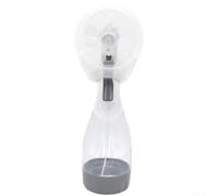 Ventilateur brumisateur portable, ventilateur de refroidissement personnel avec fonctionnement silencieux, design en plastique léger pour la plage, les voyages, les activités de plein air, blanc