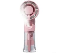 Ventilateur brumisateur portatif avec chargement USB, ventilateur pulvérisateur portable à 4 vitesses pour un refroidissement personnel par temps chaud (2)