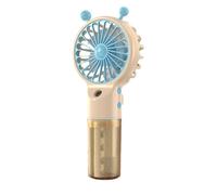 Ventilateur brumisateur portatif, ventilateur brumisateur d'eau à piles rechargeables, mini ventilateur personnel pliable pour v