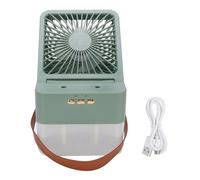 Ventilateur brumisateur - Réservoir 2.5L silencieux rechargeable - pour bureau, chambre et voiture - Vert