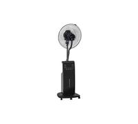 HOMCOM Ventilateur brumisateur silencieux 90 W, ventilateur sur roulettes 135 cm avec 3 modes 3 vitesses, tšŠlšŠcommande, minuterie 12H, oscillation š€ 70¡ã, šŠcran LCD, noir