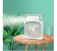 Ventilateur Brumisateur USB Portable - Rafraîchisseur d’Air avec Humidificateur - Ventilateur de Bureau Silencieux