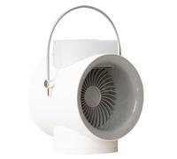 Ventilateur brumisateur - USB rechargeable oscillant 120° avec humidificateur et aromathérapie - pour bureau, voyage - Blanc
