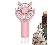 Ventilateur brumisateur, ventilateur à main rechargeable, 3 refroidissements réglables, humidificateur à jet d'eau, portable, alimenté par USB, pour voyage, maison, bureau, camping, utilisation en