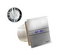 Ventilateur CATA E-100 GTH avec clapet anti-retour Minuterie de contrôle de l'humidité - Capteur d'humidité - 115 m3/h 31 dB - 8 W.