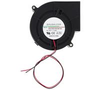 Ventilateur Centrifuge Cc 12v 2.4a, Soufflage Four Barbecue Noir | Débit D’air Élevé, Dissipation Thermique, Roulements à Billes Doubles sans Entretien, Pbt, 42,8 Cfm