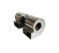 Ventilateur centrifuge double aspiration longueur totale 303 mm, dimensions embout : 2 x 108 x 50 mm, pour poêles à granulés EVA CALOR, PRISMA, SICALOR, ECOFOREST
