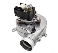 Ventilateur Chaudière Murale 35W Extracteur Centrifuge pour fumée Fer Aluminium Débit 120m3/h Poêle Granulés(56W Aluminum Left)