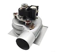 Ventilateur Chaudière Murale 35W Extracteur Centrifuge pour fumée Fer Aluminium Débit 120m3/h Poêle Granulés(35W Iron left)