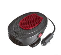 Ventilateur Chauffant Auto 12V Dual Mode Chaud Froid | Matériau P ABS pour robuste, compact 13x19x10cm, léger, , installation outil, universel(red)
