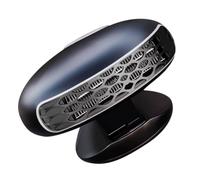 Ventilateur Chauffant pour Voiture 12 V ABS Rotatif 360° Désembueur | Usage Véhicule et Maison, Pliable et Portable, Bleu Marine, pour Pare-brise, Chauffage Rapide