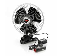 Ventilateur Chrome ? 8 12V Avec Grille Métallique Chromée Et Pince À Clip