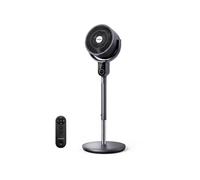 Ventilateur Circulateur Moteur DC Econome en Energie 10 pouces 50W, 8 Vitesses 3 Modes, Oscillation 3D, Télécommande Minuterie 12h, Gris